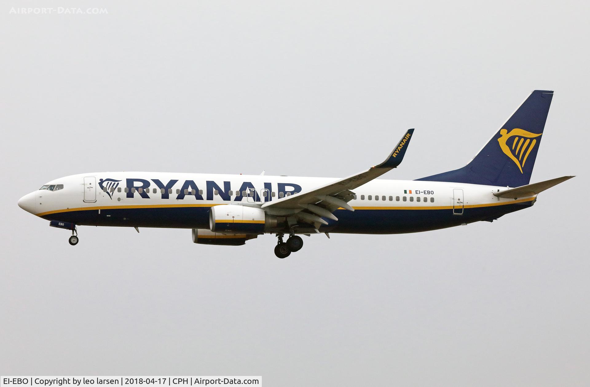 EI-EBO, 2009 Boeing 737-8AS C/N 35004, Copenhagen 17.4.2018