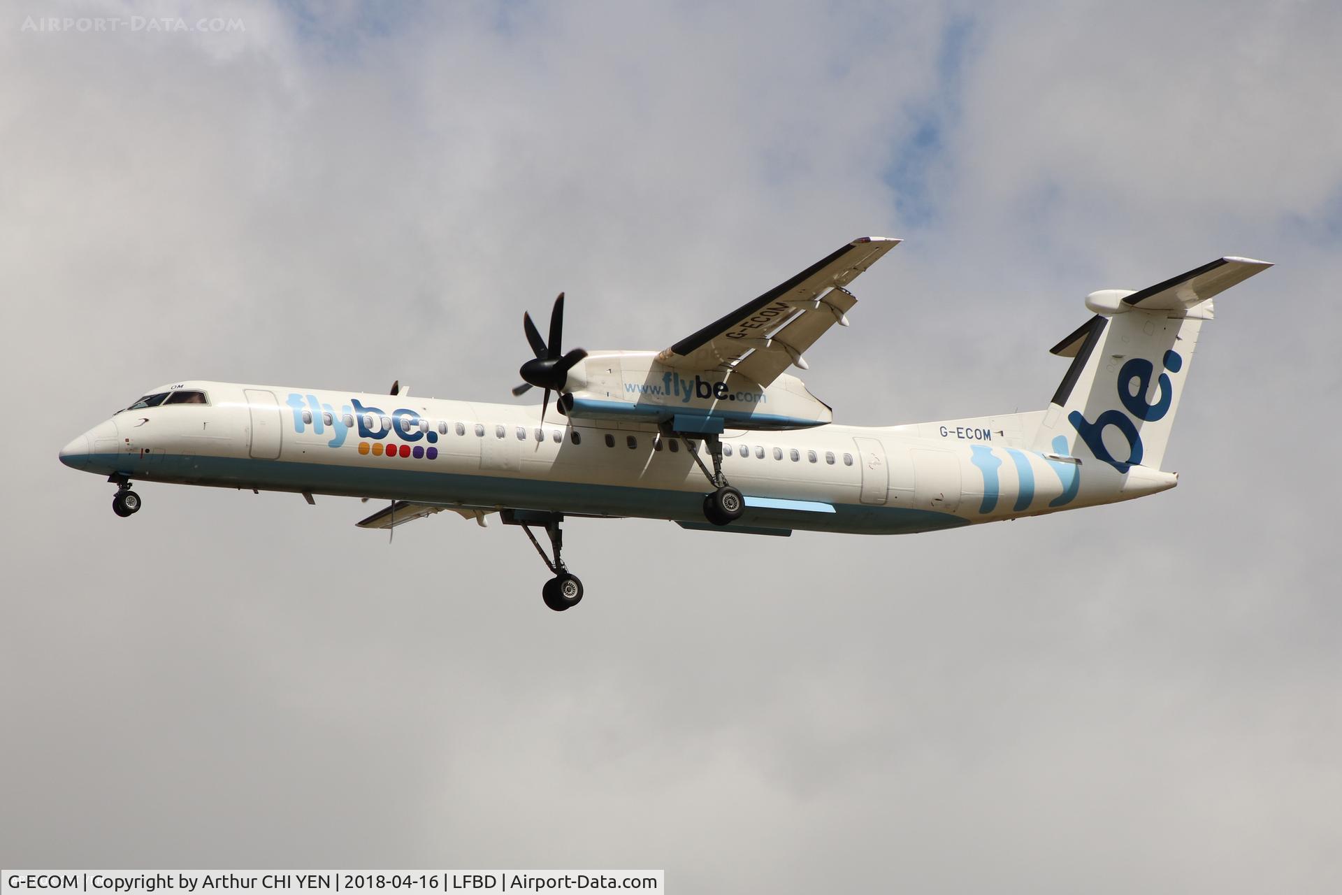 G-ECOM, 2008 De Havilland Canada DHC-8-402Q Dash 8 C/N 4233, Flight from Southampton