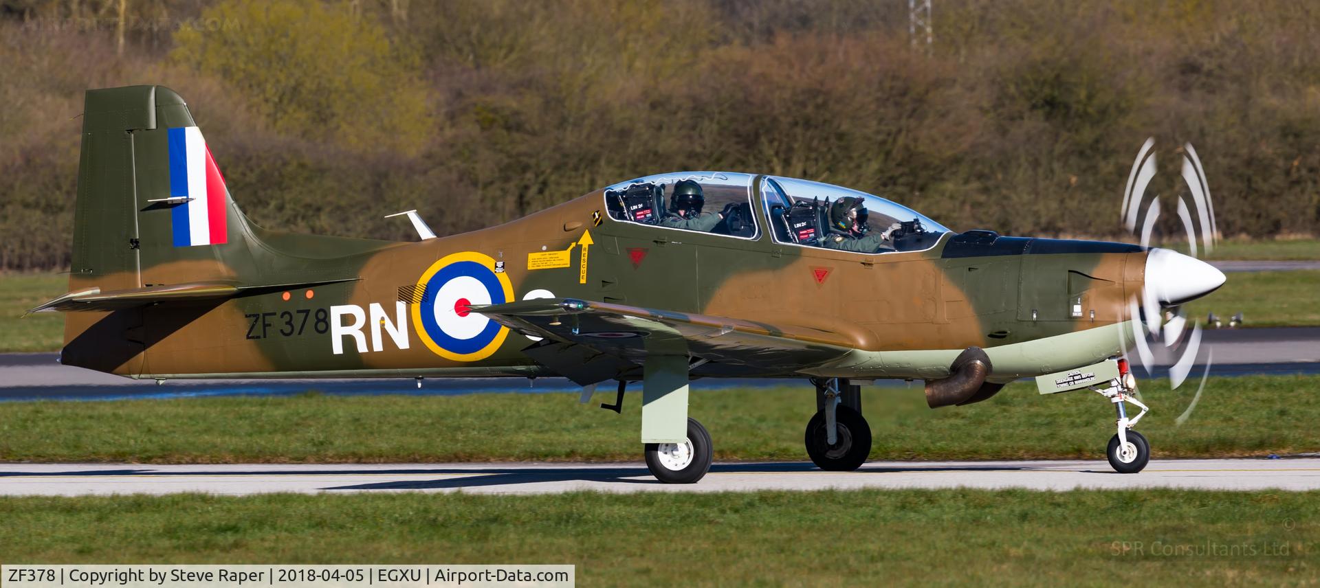 ZF378, 1992 Short S-312 Tucano T1 C/N S121/T92, Shorts Tucano ZF378 in camo paint scheme.