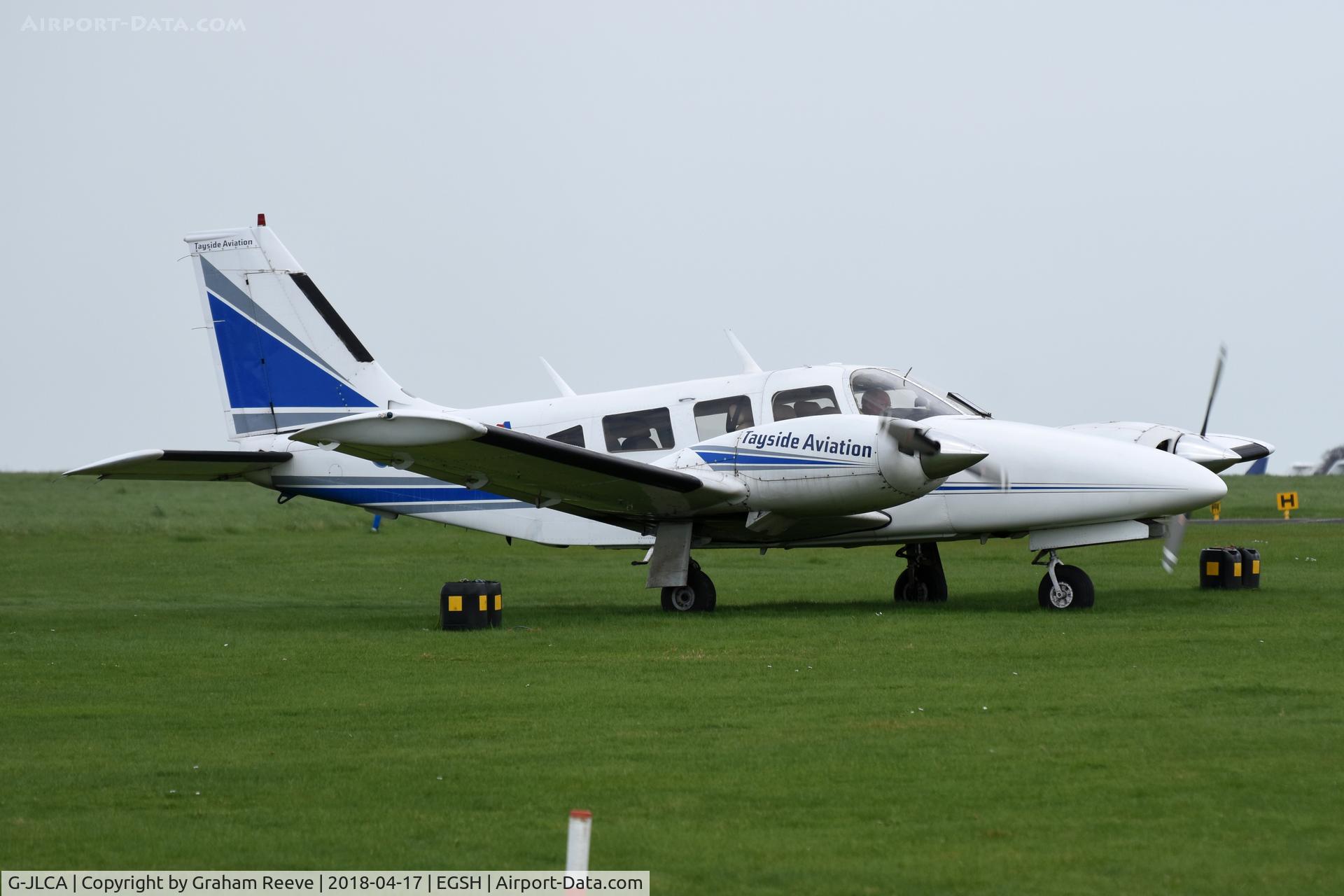 G-JLCA, 1978 Piper PA-34-200T Seneca II C/N 34-7870428, Parked at Norwich.
