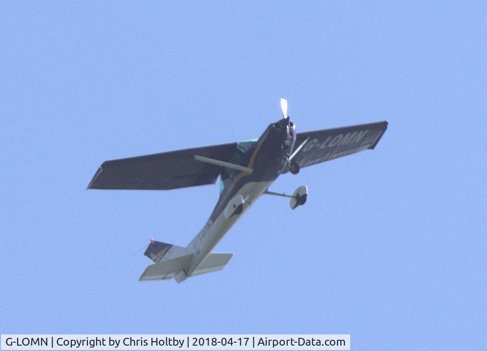 G-LOMN, 1981 Cessna 152 C/N 15285217, Over Potters Bar, Herts in spring sunshine