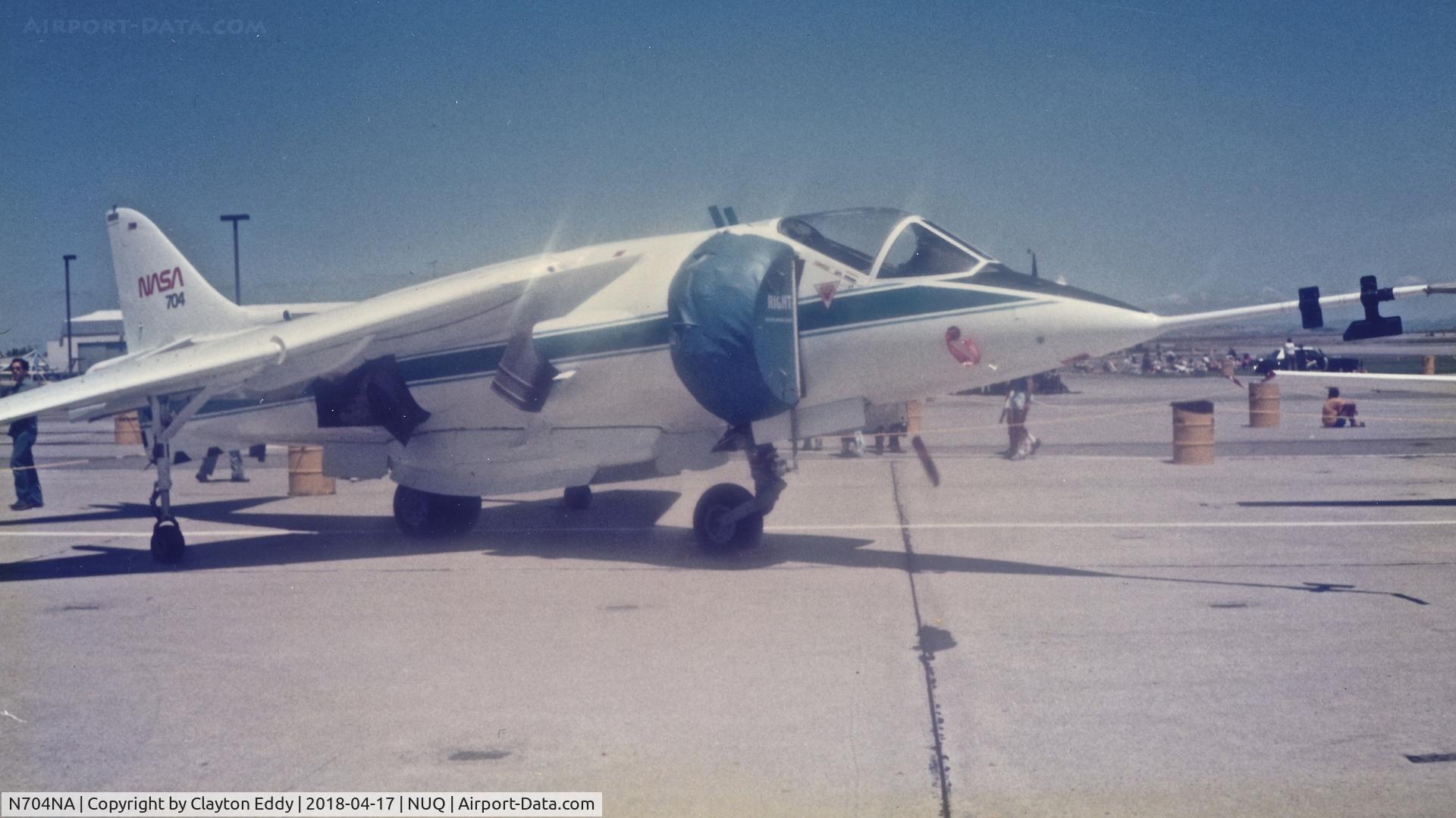 N704NA, 1972 McDonnell Douglas YAV-8B-1 C/N 712089/11, Moffett Field airshow California 1987.