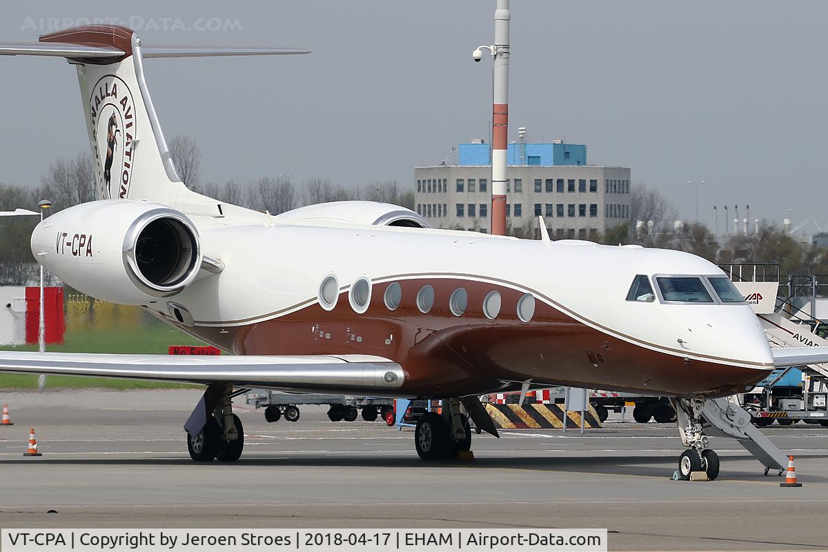 VT-CPA, 2013 Gulfstream Aerospace V-SP G550 C/N 5427, EHAM