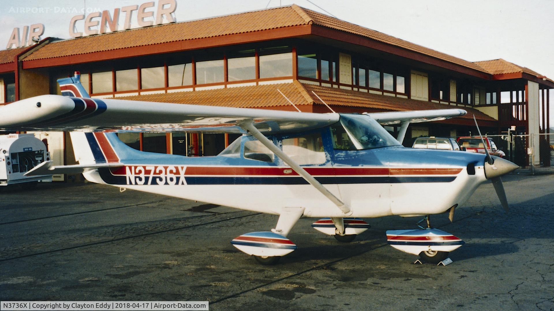 N3736X, 1968 Aero Commander 100-180 Lark Commander C/N 5045, Not sure where this is, probably California, early 90's?