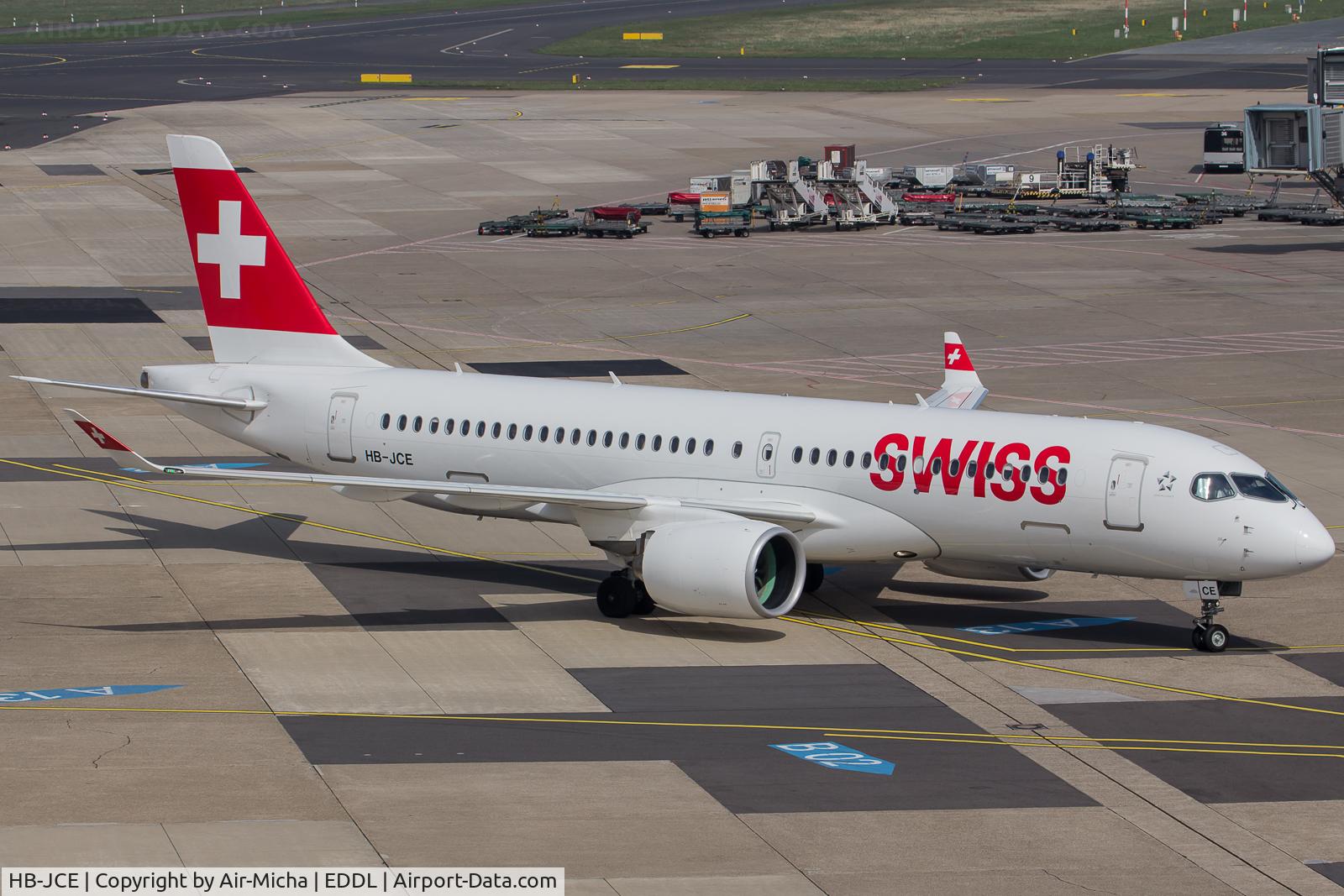 HB-JCE, 2017 Bombardier CSeries CS300 (BD-500-1A11) C/N 55014, Swiss