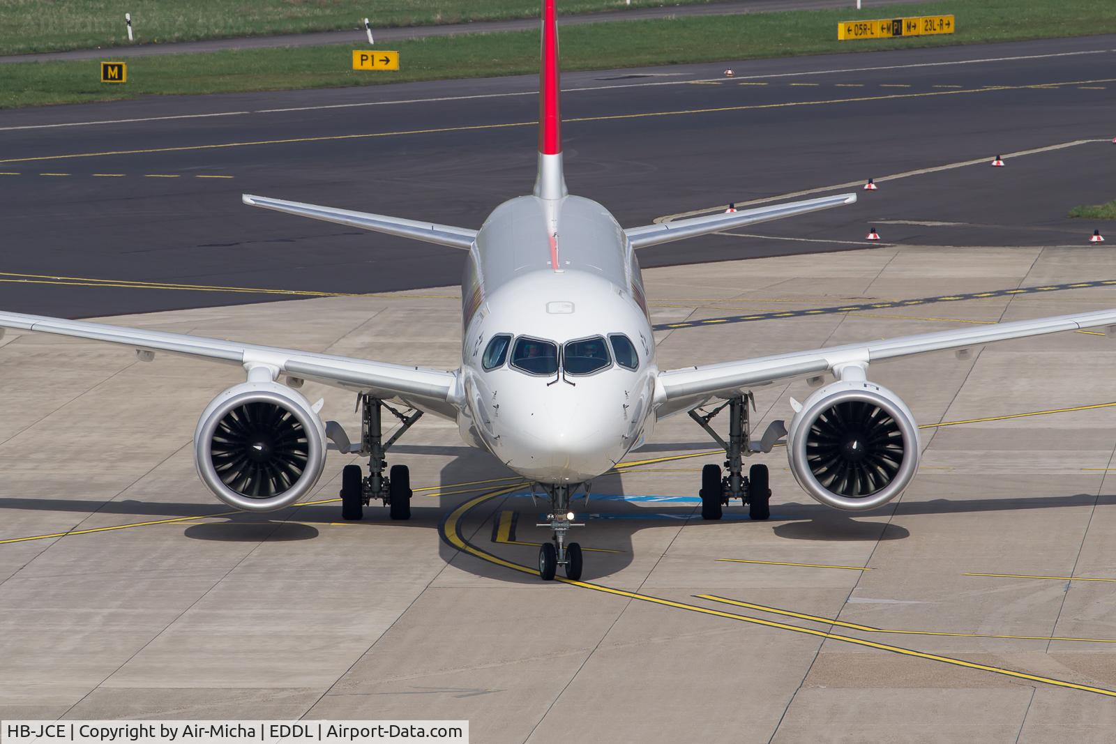 HB-JCE, 2017 Bombardier CSeries CS300 (BD-500-1A11) C/N 55014, Swiss