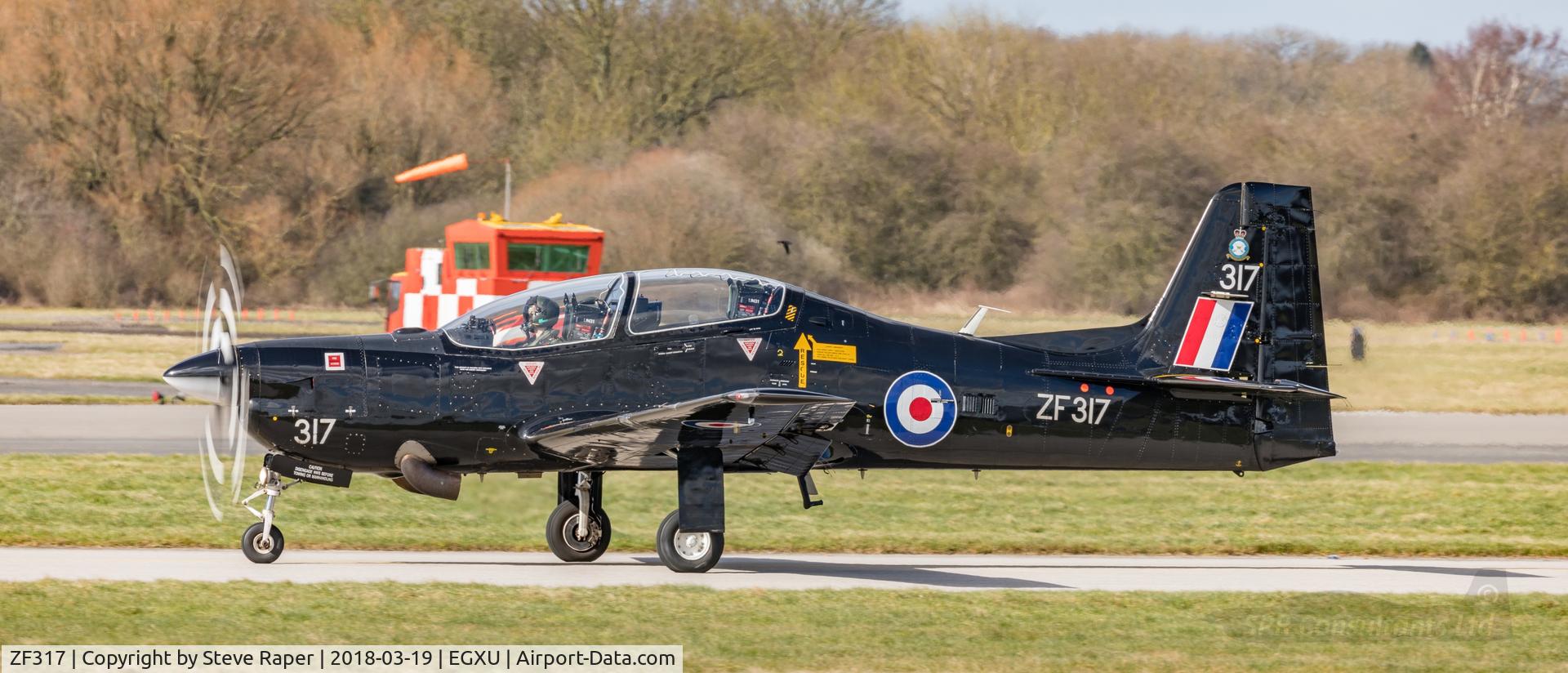 ZF317, Short S-312 Tucano T1 C/N S098/T69, Taxying out to rwy03 at Linton