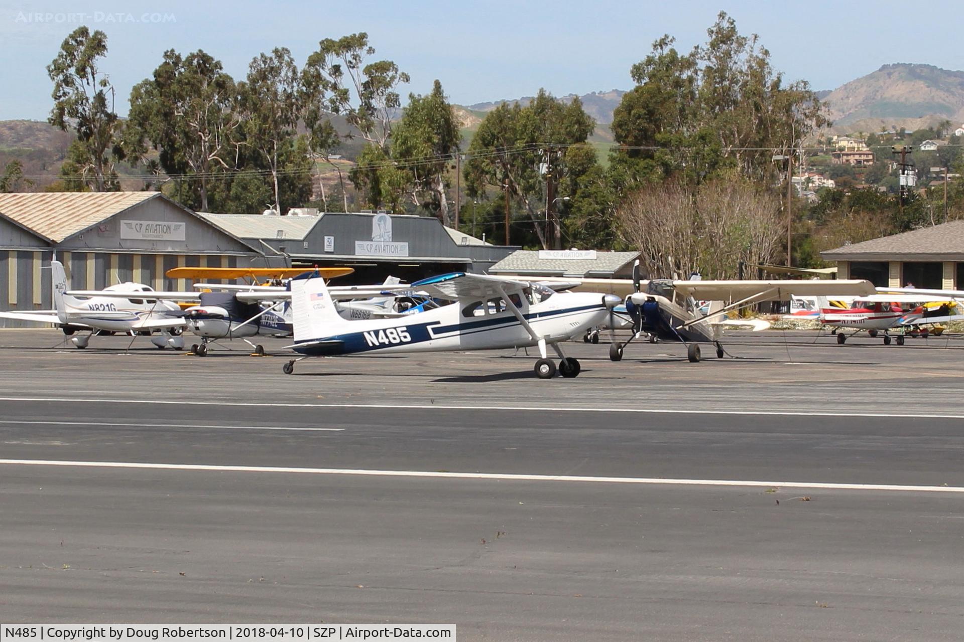 N485, 1959 Cessna 180B C/N 50595, 1959 Cessna 180B, Continental O-470 230 Hp, taxi