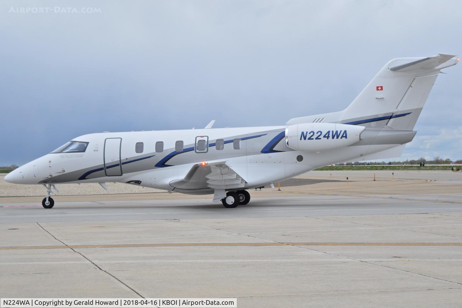 N224WA, 2017 Pilatus PC-24 C/N 102, Taxiing to the south GA ramp.