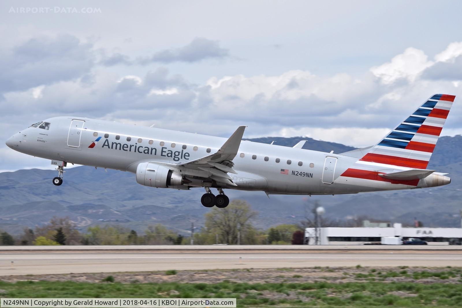 N249NN, 2017 Embraer 175LR (ERJ-170-200LR) C/N 17000634, Departing RWY 28L.