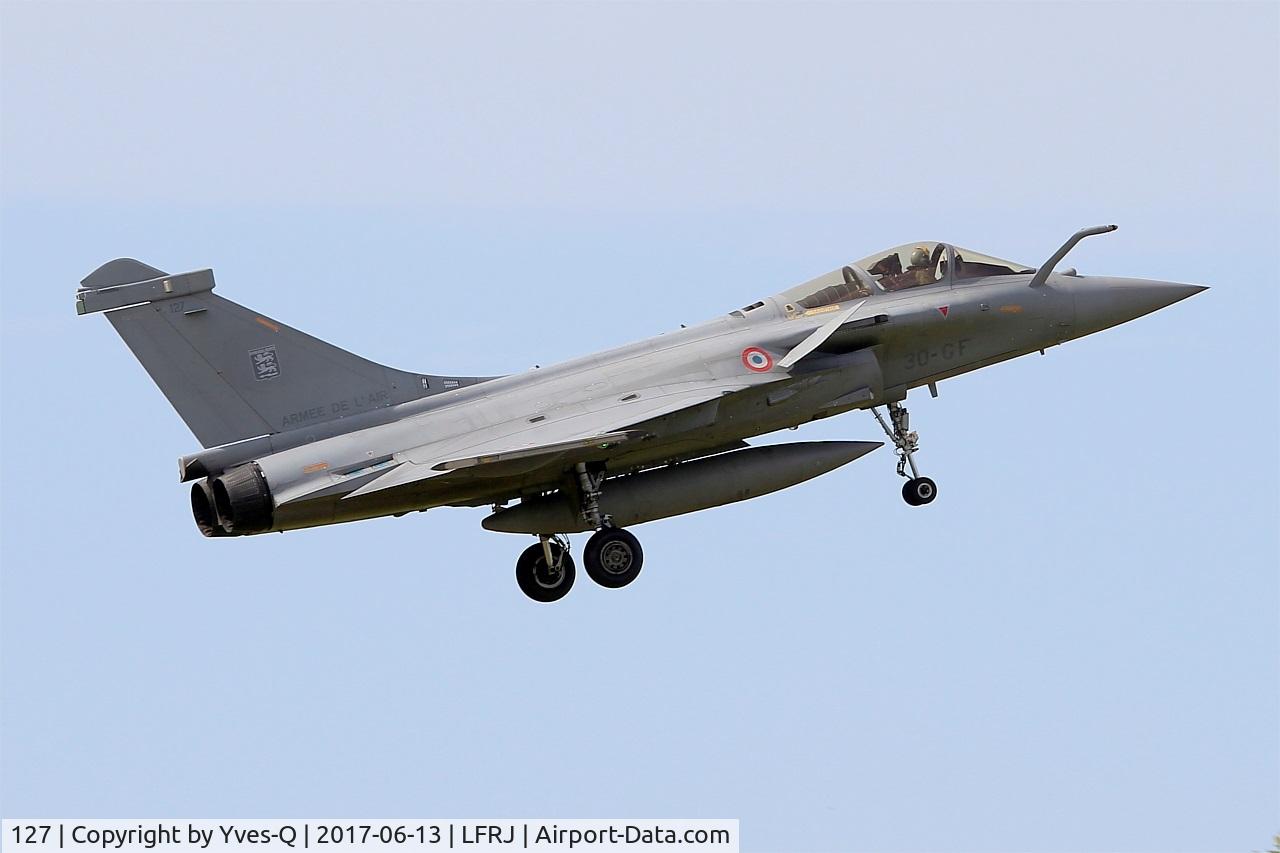 127, Dassault Rafale C C/N 127, Dassault Rafale C, On final rwy 08, Landivisiau Naval Air Base (LFRJ) Tiger Meet 2017