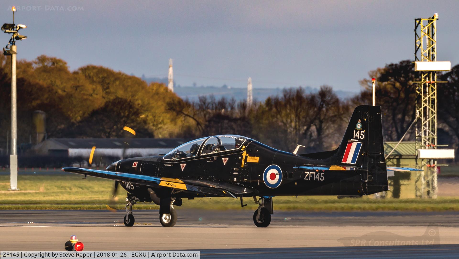ZF145, 1988 Short S-312 Tucano T1 C/N S011/T11, GETTING READY TO GO AT LINTON