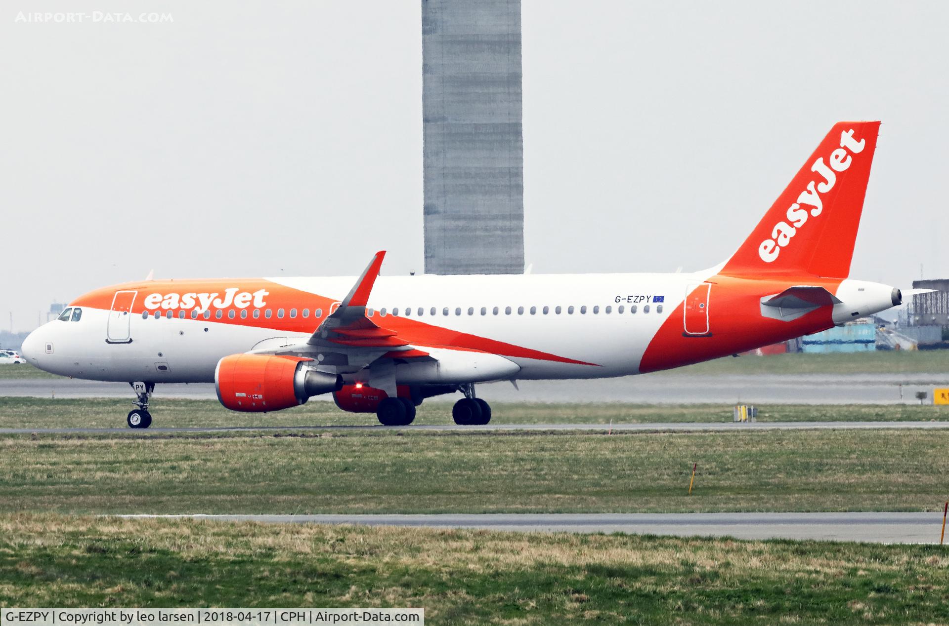 G-EZPY, 2017 Airbus A320-214 C/N 7580, Copenhagen 17.4.2018