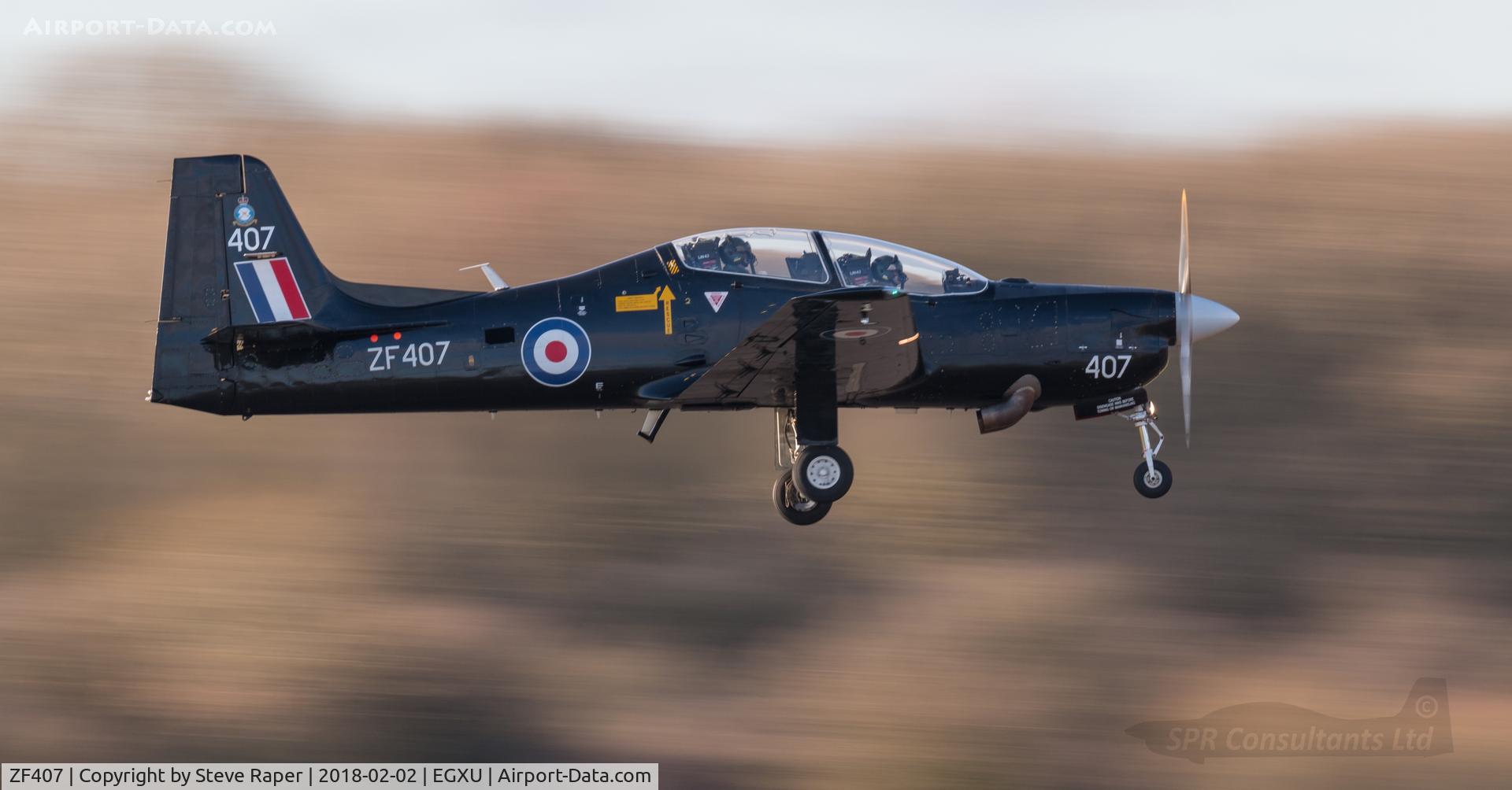 ZF407, 1992 Short S-312 Tucano T1 C/N S126/T97, Finals 03 at Linton.