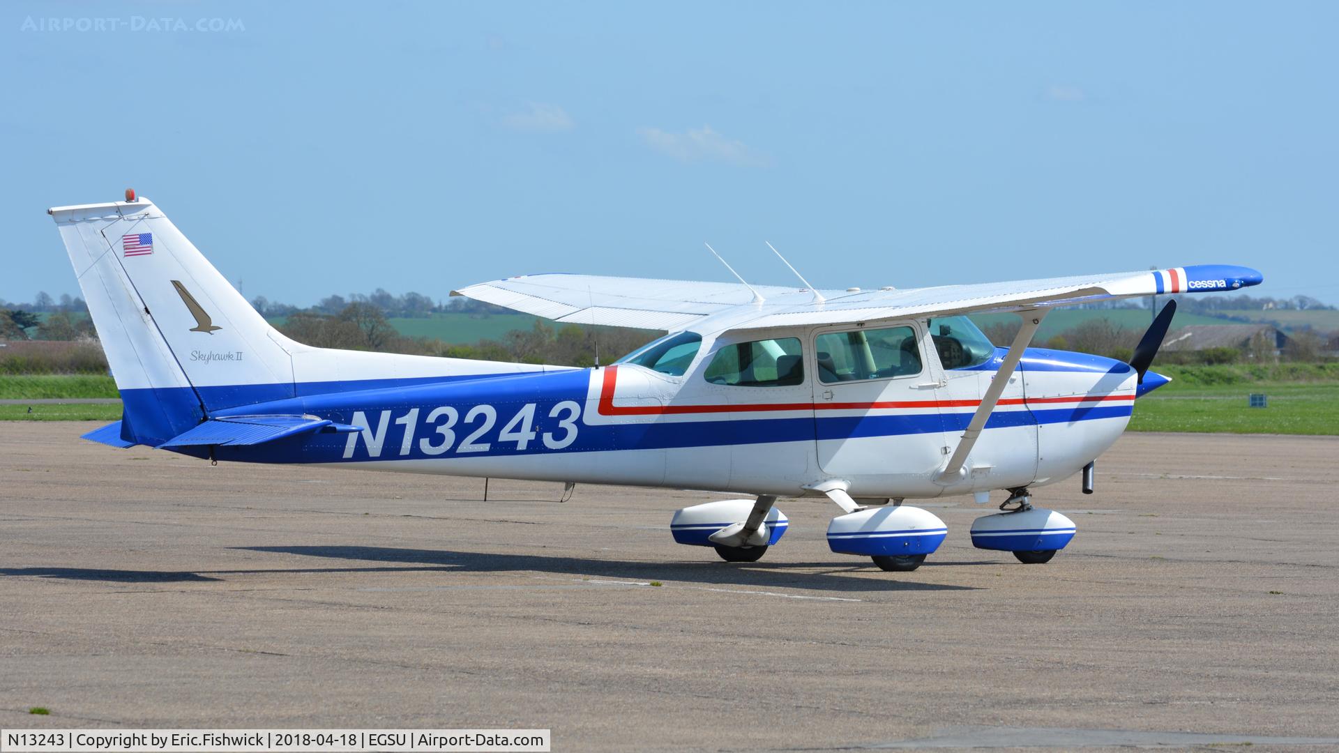 N13243, 1973 Cessna 172M C/N 17262604, 2. N13243 visiting The Imperial War Museum, Duxford, April, 2018.