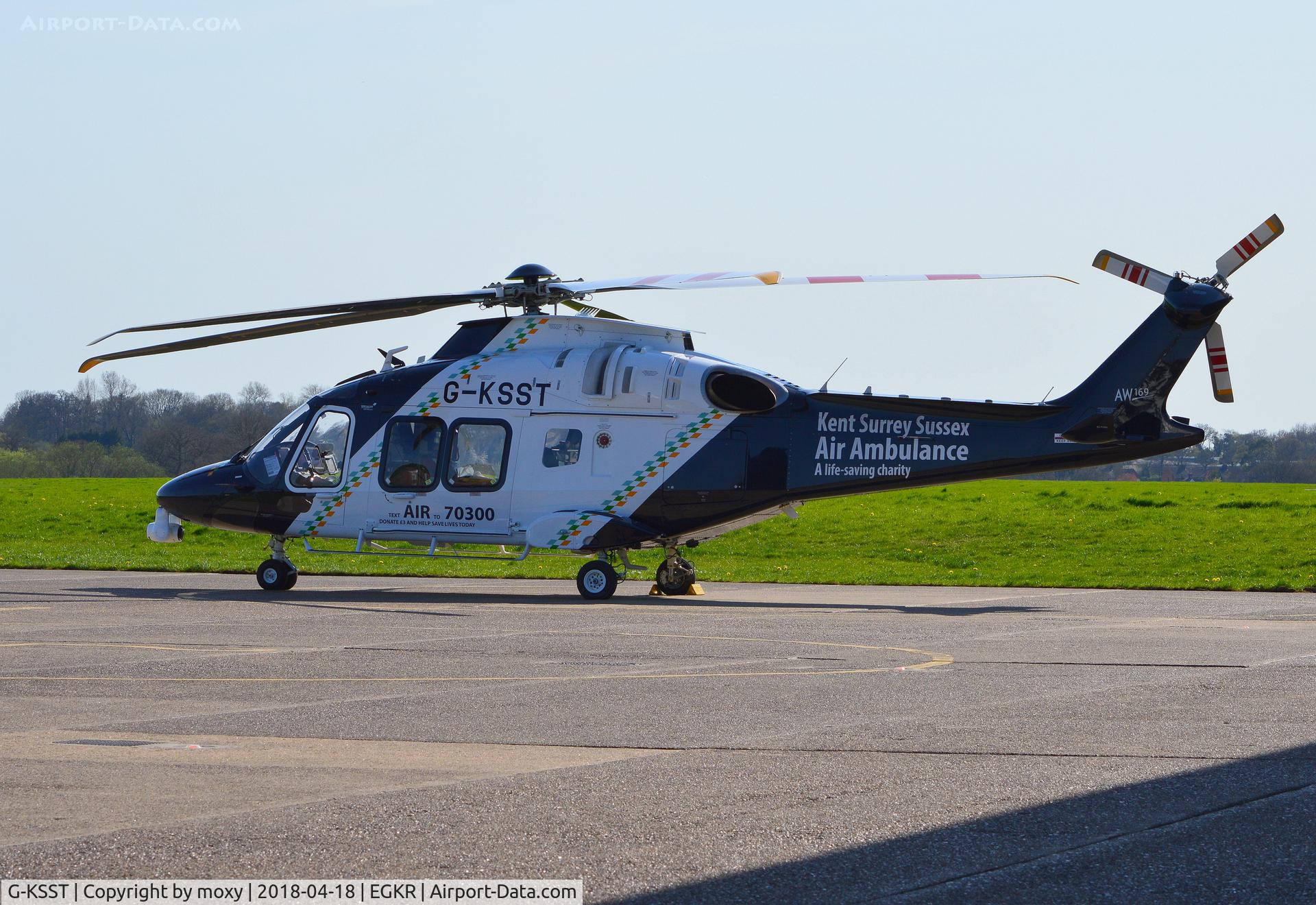 G-KSST, 2016 AgustaWestland AW169 C/N 69014, AgustaWestland AW169 at Redhill.