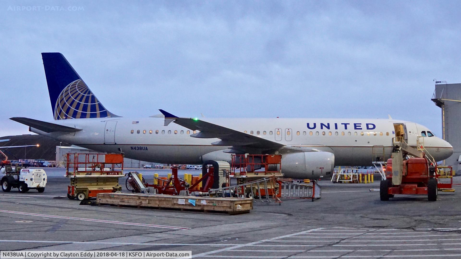N438UA, 1997 Airbus A320-232 C/N 678, SFO 2018.