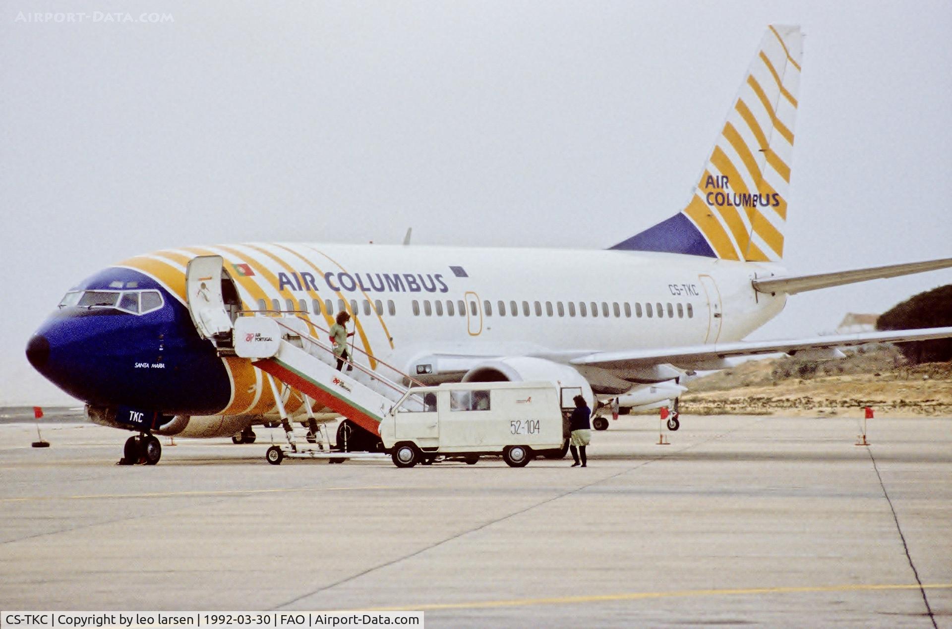 CS-TKC, 1987 Boeing 737-33A C/N 23830, Faro 30.3.1992