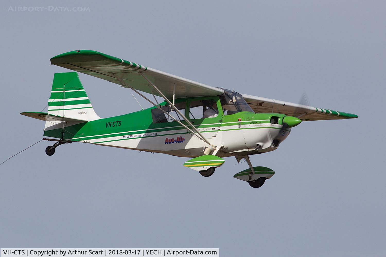 VH-CTS, 1980 American Champion 7GCAA Citabria C/N 395-80, VH-CTS AAAA Fly in Echuca 2018