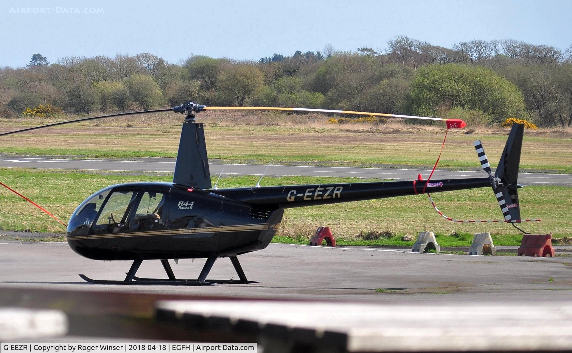 G-EEZR, 2006 Robinson R44 Raven II C/N 11391, Visiting R-44 helicopter.