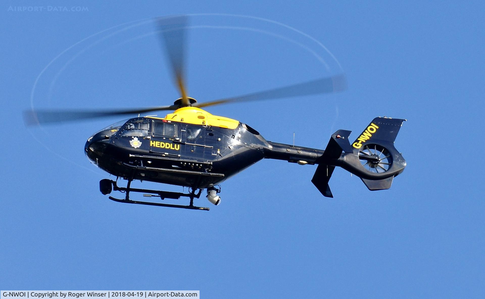 G-NWOI, 2010 Eurocopter EC-135P-2+ C/N 0887, Off airport photo of NPAS helicopter (Police 320 over Swansea, Wales,