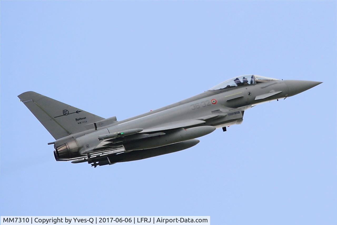 MM7310, Eurofighter EF-2000 Typhoon S C/N IS042, Eurofighter EF-2000 Typhoon S, Take off rwy 26, Landivisiau Naval Air Base (LFRJ) Tiger Meet 2017