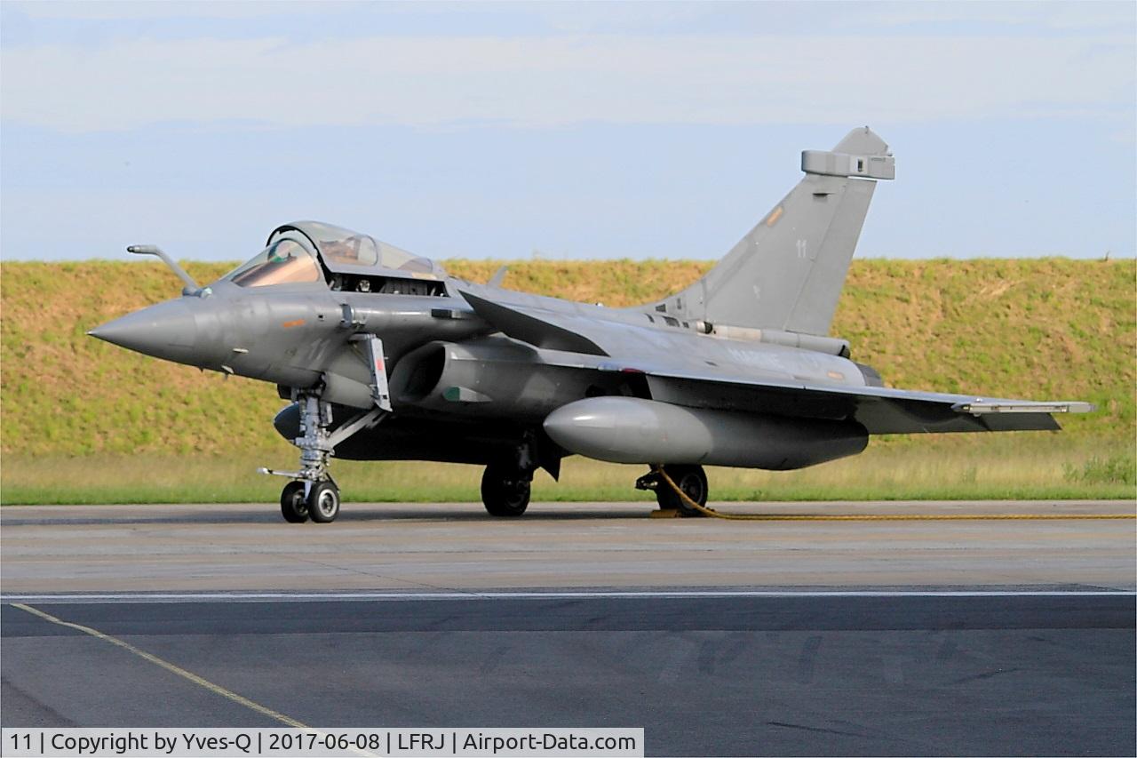11, Dassault Rafale M C/N 11, Dassault Rafale M, Flight line, Landivisiau Naval Air Base (LFRJ) Tiger Meet 2017