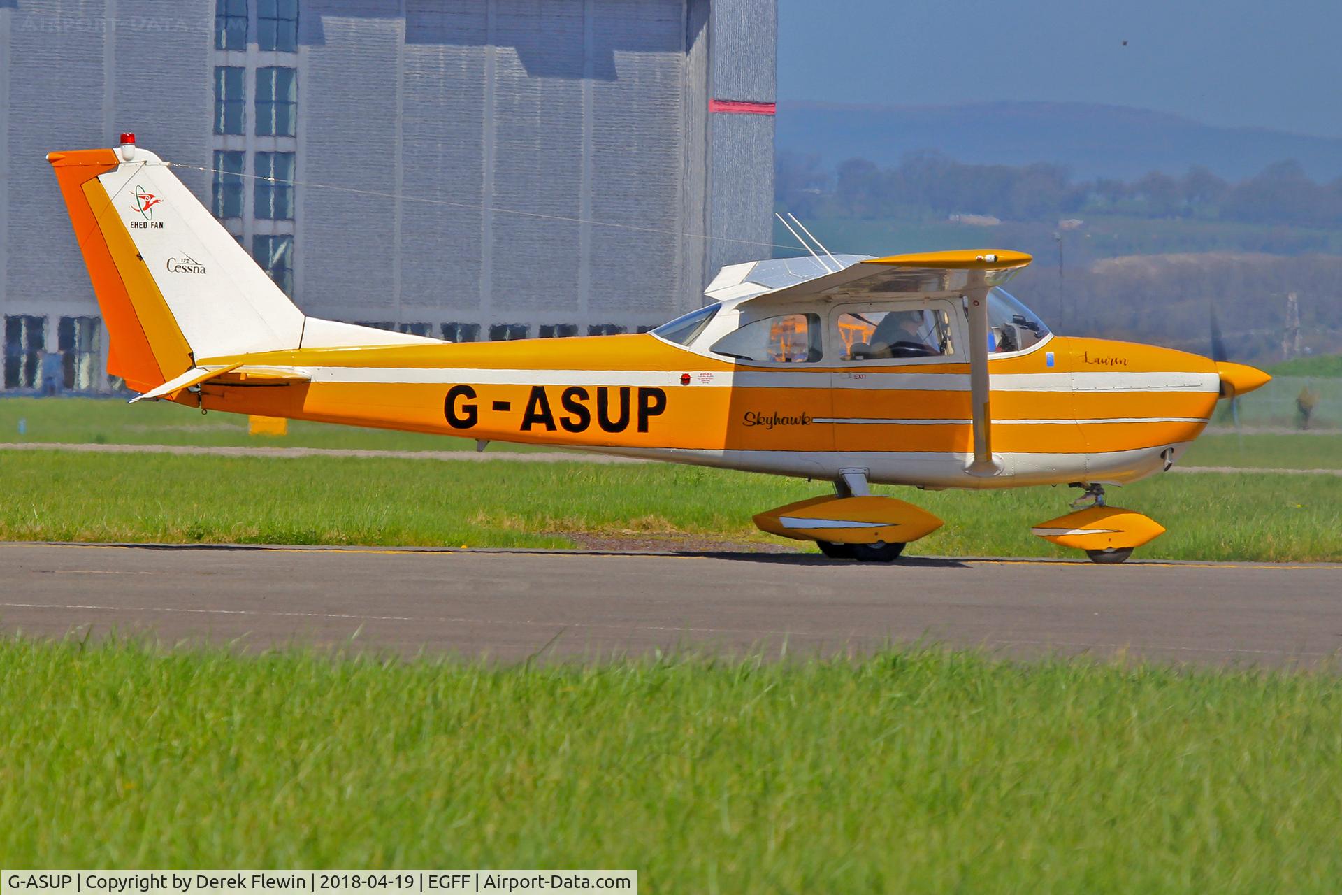 G-ASUP, 1964 Reims Cessna F172E Skyhawk C/N 0071, Skyhawk, MOD St Athan based, power checks prior to departing.