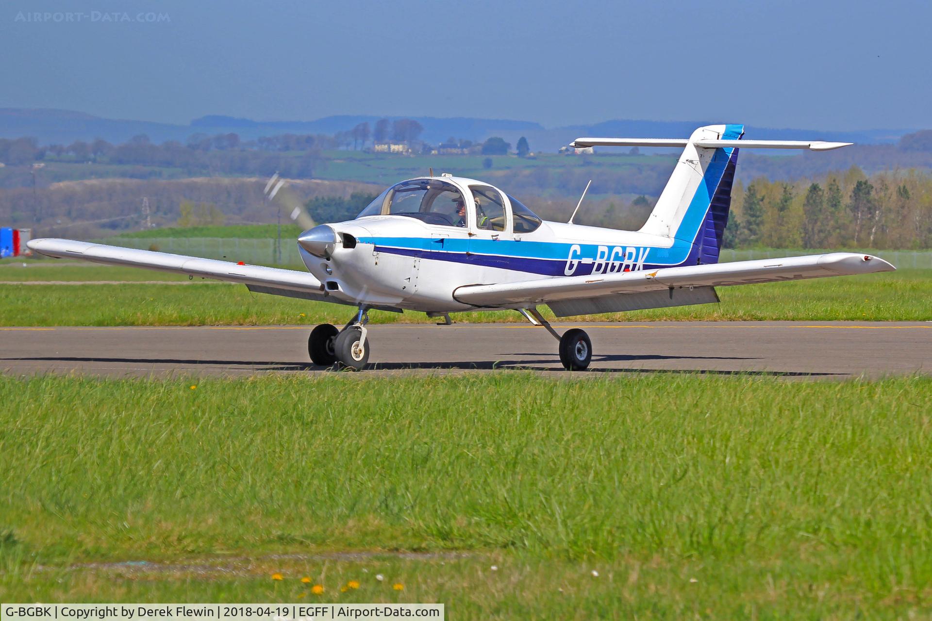 G-BGBK, 1978 Piper PA-38-112 Tomahawk Tomahawk C/N 38-78A0433, Tomahawk, seen shortly after landing on runway 30.