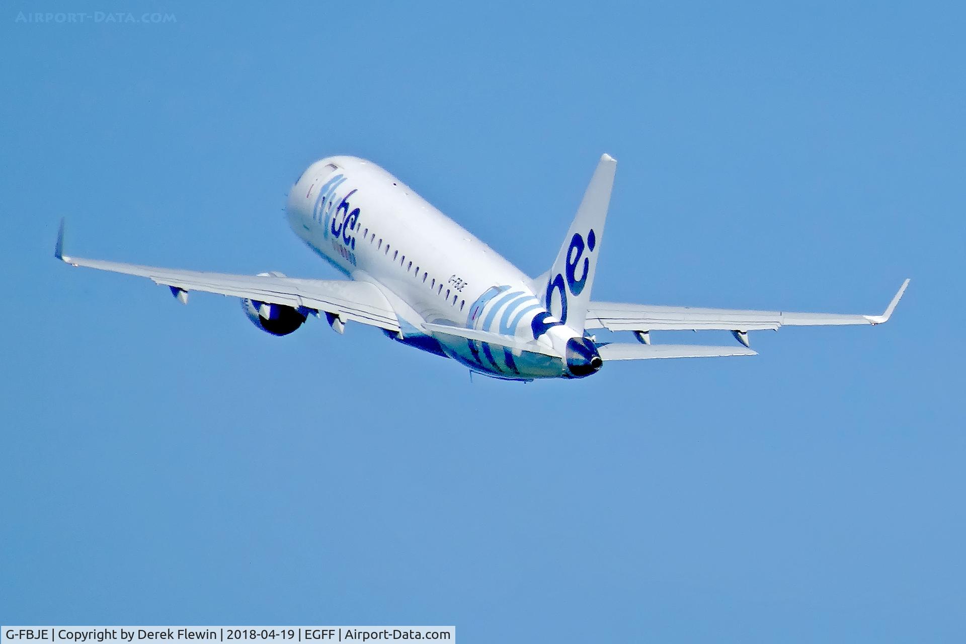 G-FBJE, 2012 Embraer 175STD (ERJ-170-200) C/N 17000336, Flybe, EMBRAER 175 SHORT WING VERSION, call sign Jersey 9HD, en-route to Glasgow