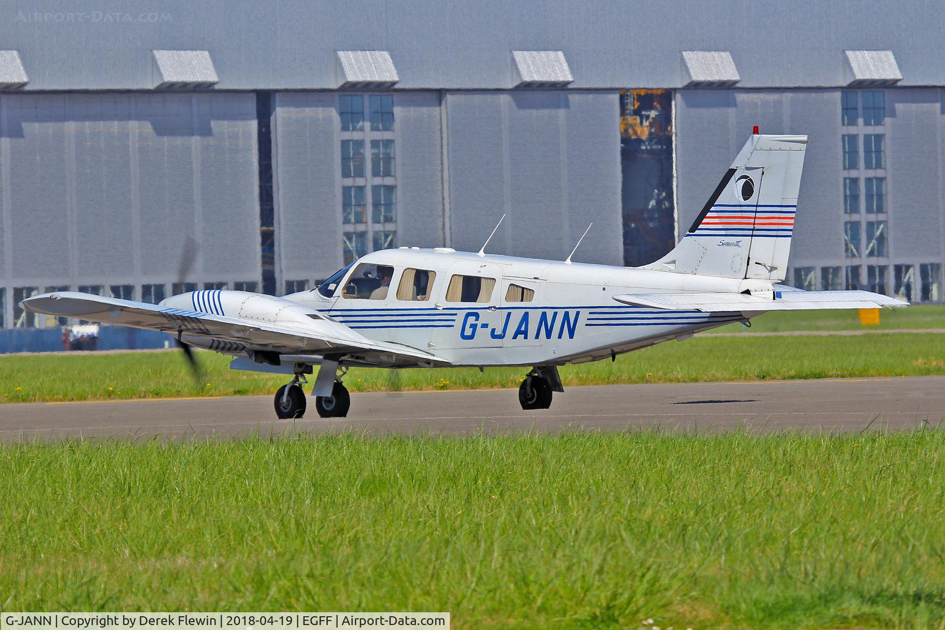 G-JANN, 1988 Piper PA-34-220T Seneca III C/N 34-33133, SENECA III, Cardiff based.