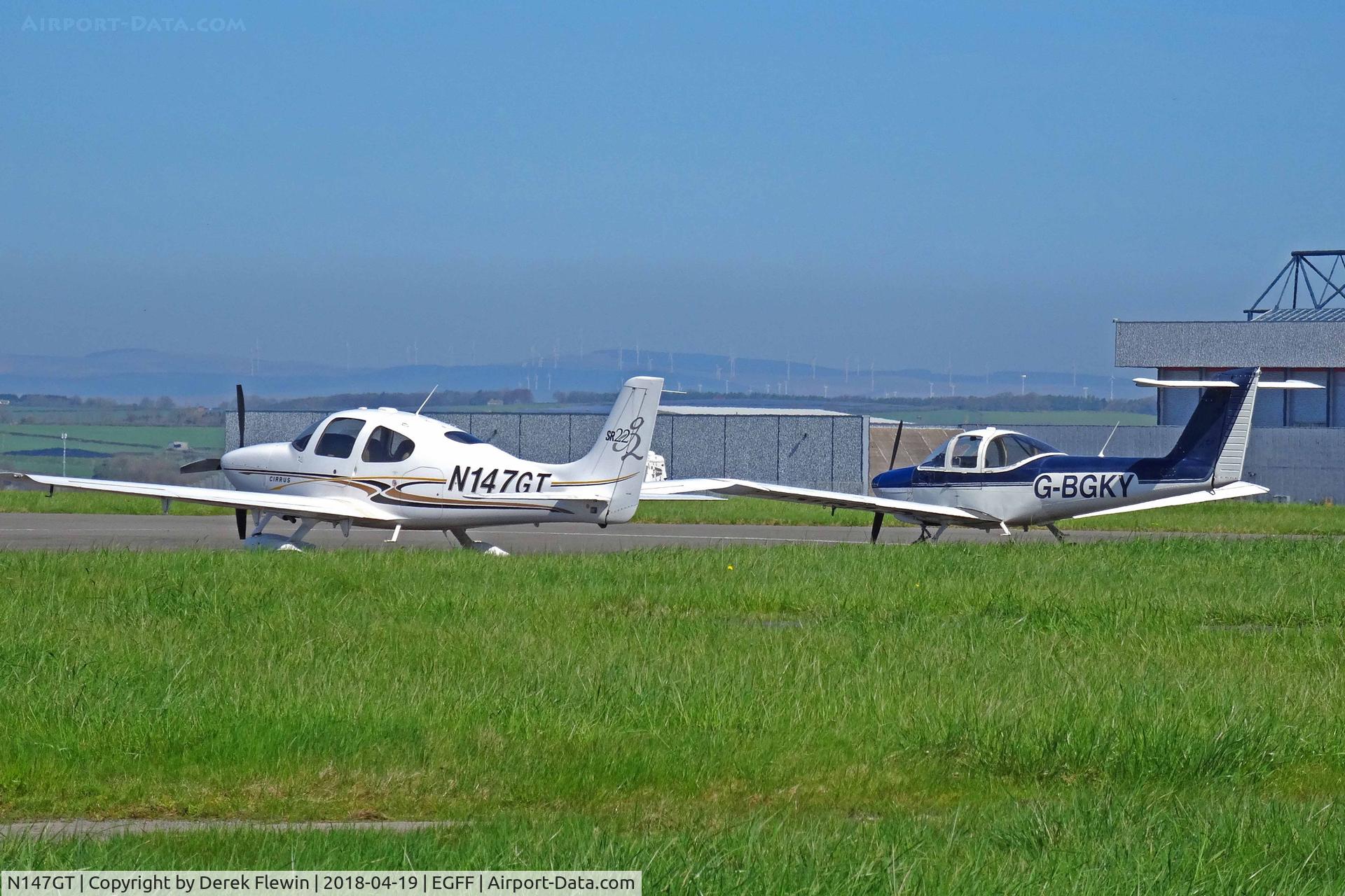 N147GT, 2004 Cirrus SR22 G2 C/N 1069, 2 visitors parked up.