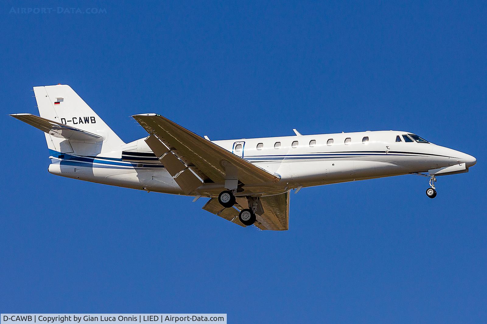 D-CAWB, 2011 Cessna 680 Citation Sovereign C/N 680-0319, LANDING