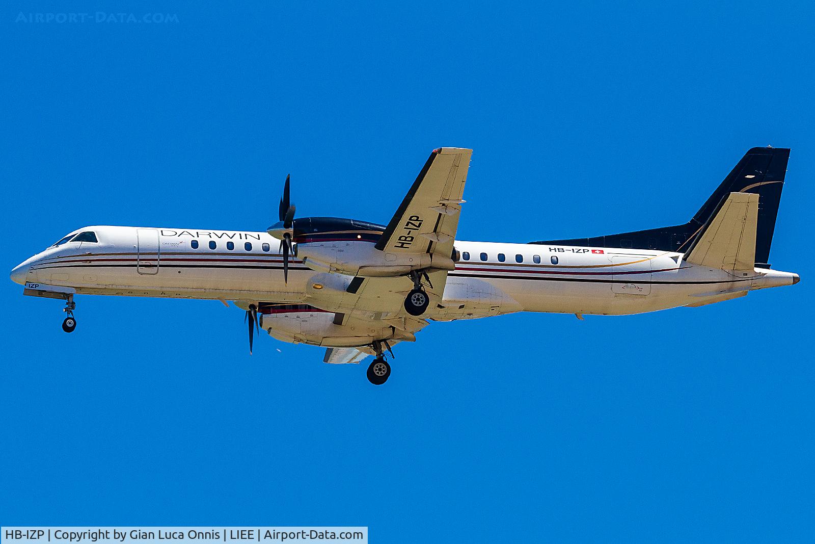 HB-IZP, 1996 Saab 2000 C/N 2000-031, LANDING 32L