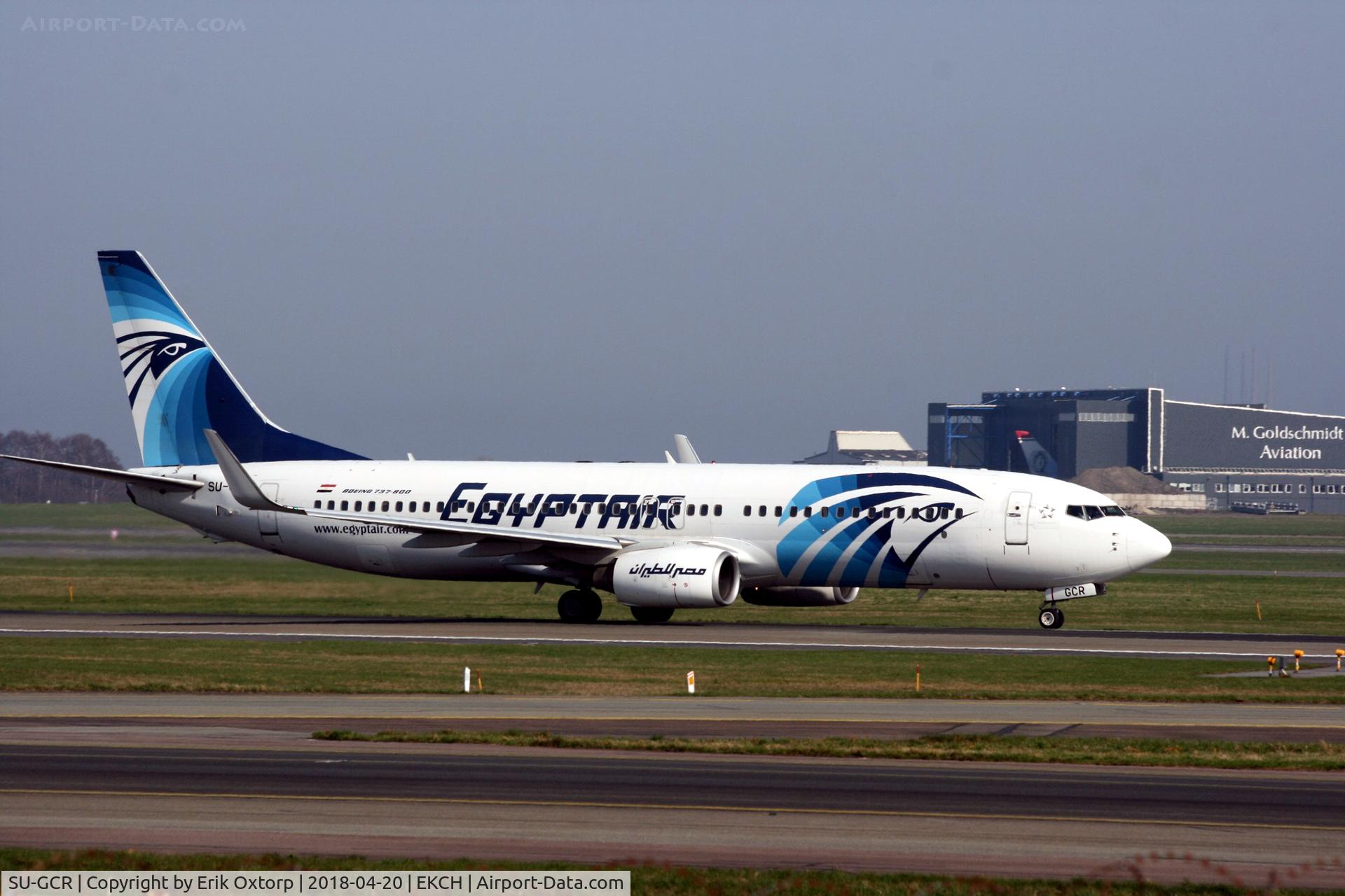 SU-GCR, 2009 Boeing 737-866 C/N 35562, SU-GCR taking off rw 22R