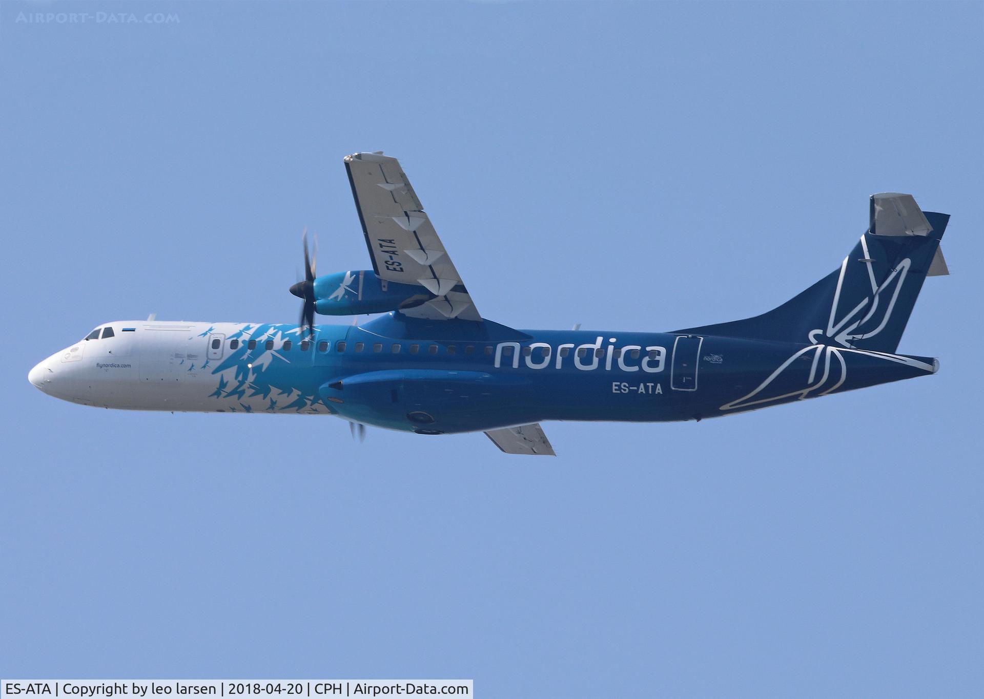 ES-ATA, 2012 ATR 72-600 (72-212A) C/N 1038, Copenhagen 20.4.2018