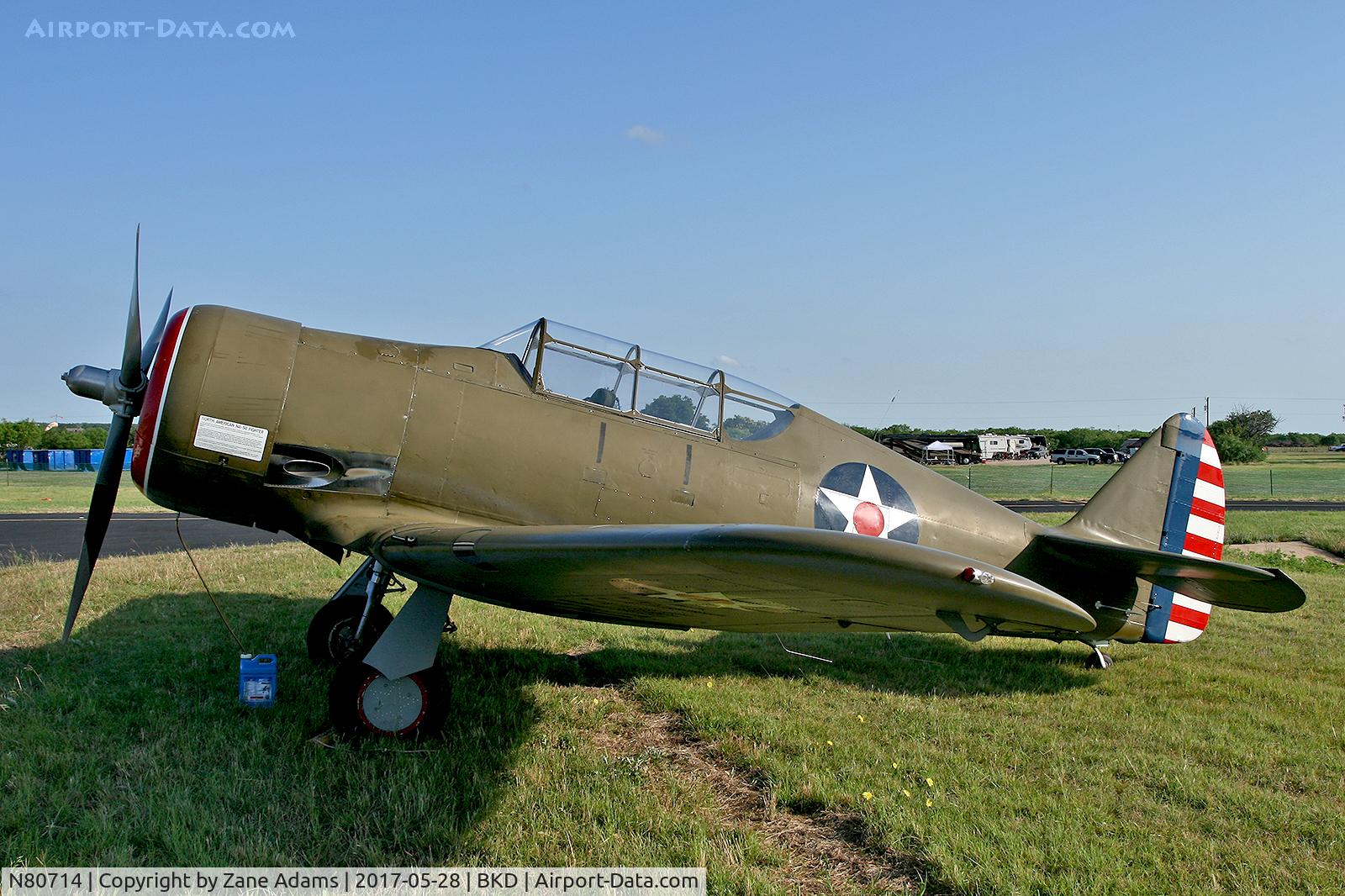 N80714, North American SNJ-4 Texan C/N 88-12885, At the 2017 Breckenridge Airshow