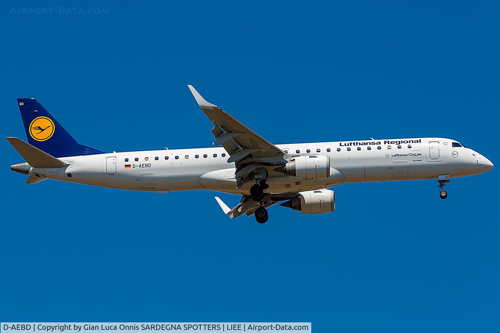 D-AEBD, 2009 Embraer 195LR (ERJ-190-200LR) C/N 19000324, LANDING 14R
