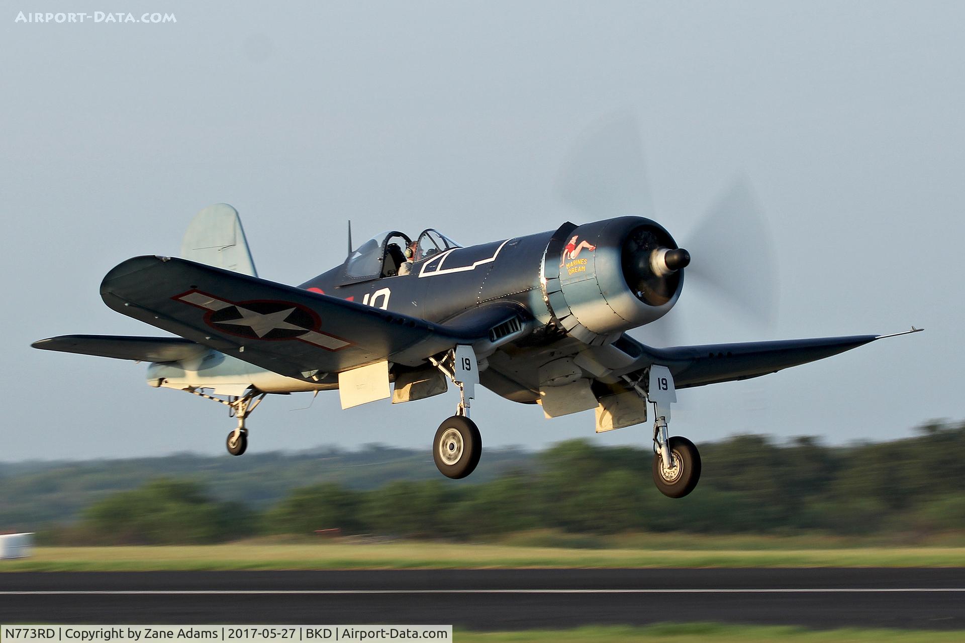 N773RD, 1944 Goodyear FG-1D Corsair C/N 3694, At the 2017 Breckenridge Airshow