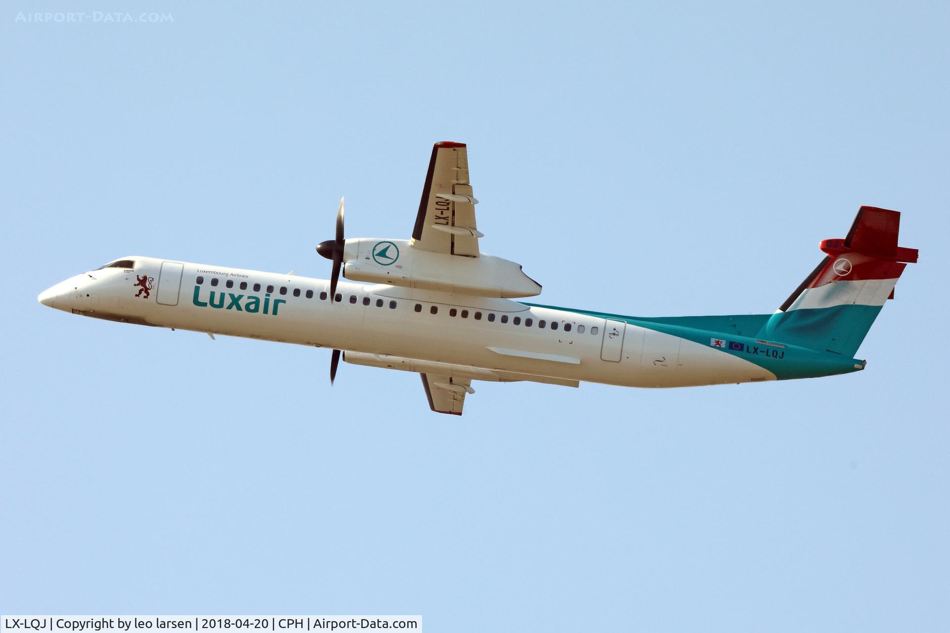 LX-LQJ, 2017 De Havilland Canada DHC-8-402Q Dash 8 C/N 4562, Copenhagen 20.4.2018