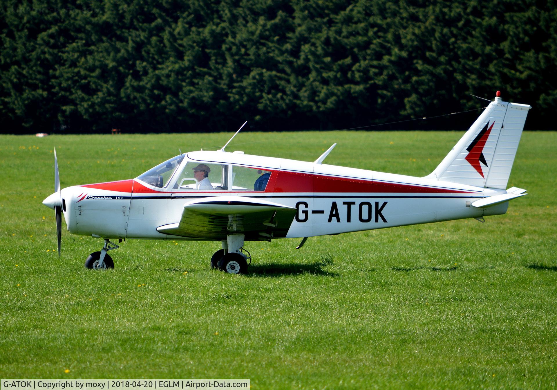 G-ATOK, 1966 Piper PA-28-140 Cherokee C/N 28-21612, Piper PA-28-140 Cherokee at White Waltham.