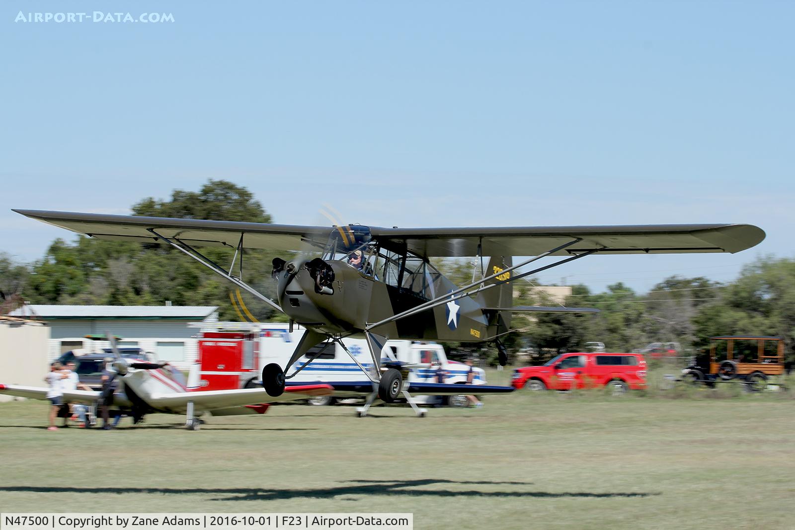 N47500, 1943 Aeronca 0-58B Grasshopper C/N 10563, At the 2017 Ranger Fly-in