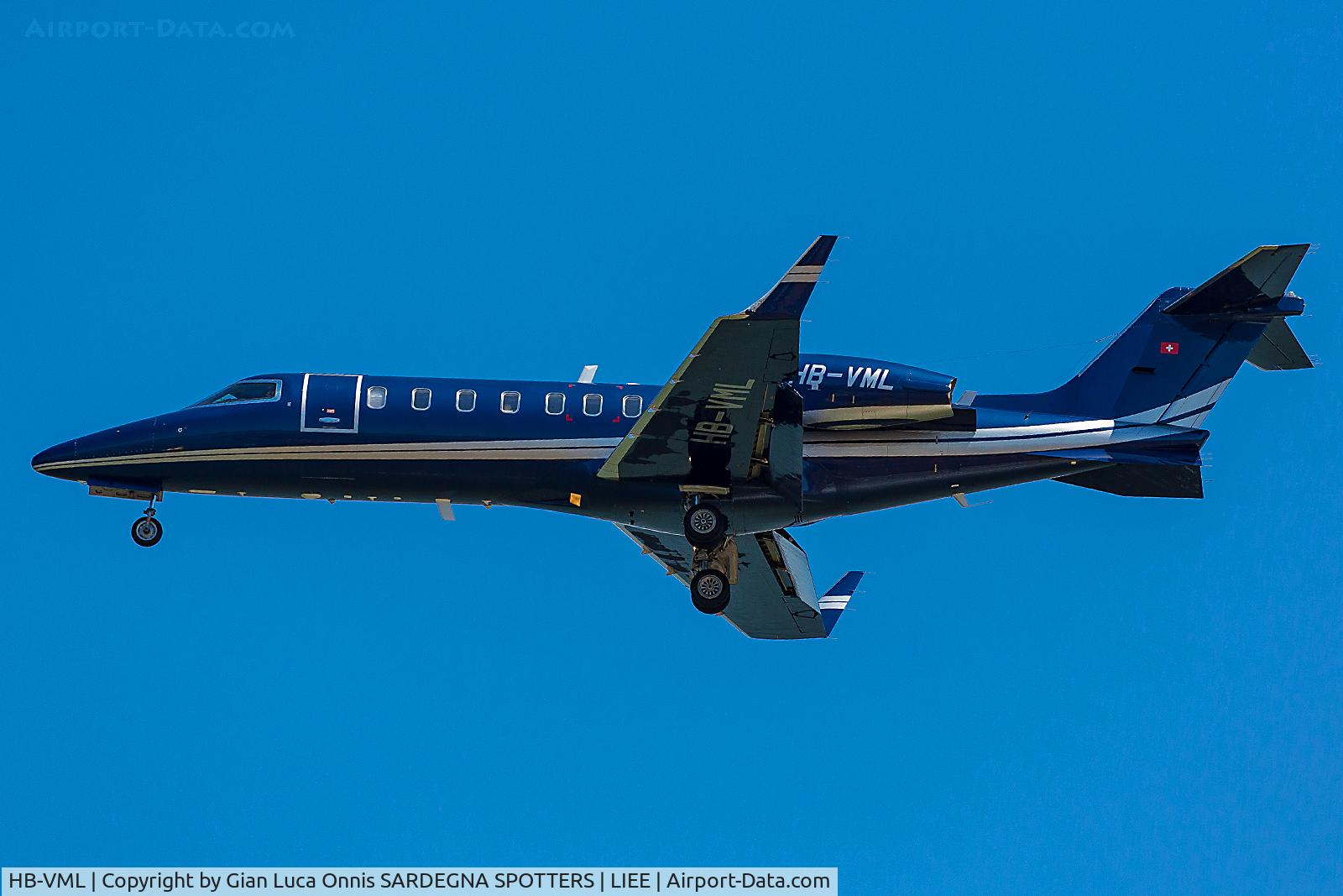 HB-VML, 2000 Learjet 45 C/N 45-084, LANDING 32L