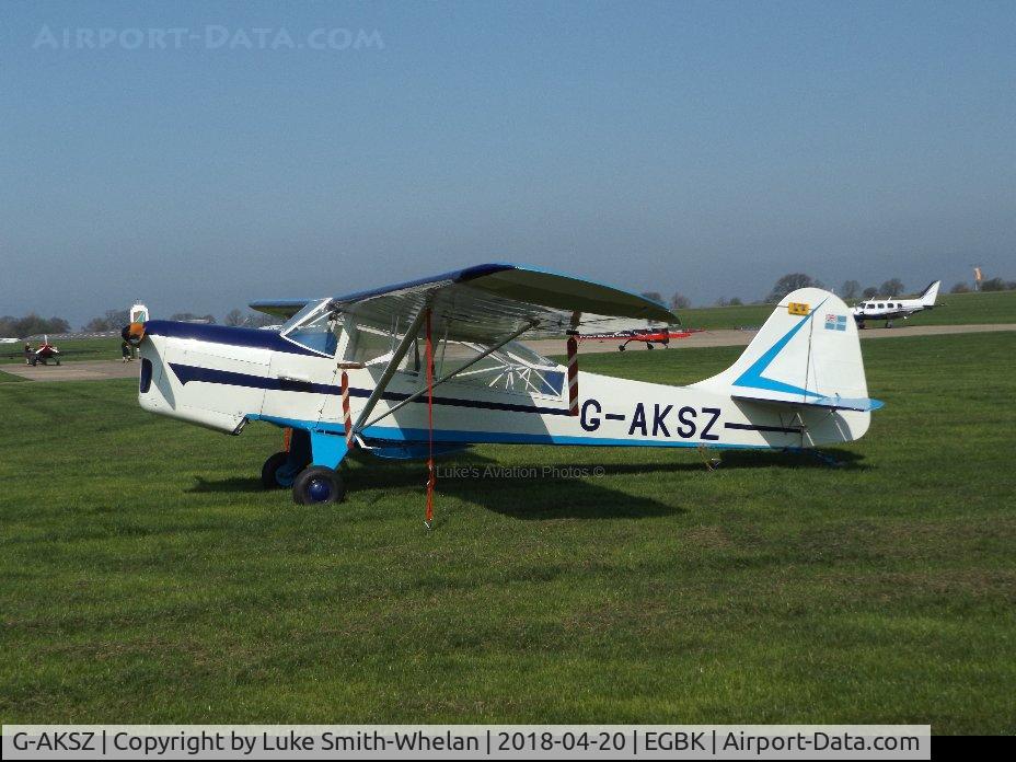 G-AKSZ, 1945 Taylorcraft J Auster 5 C/N 1503, At Sywell Aerodrome.