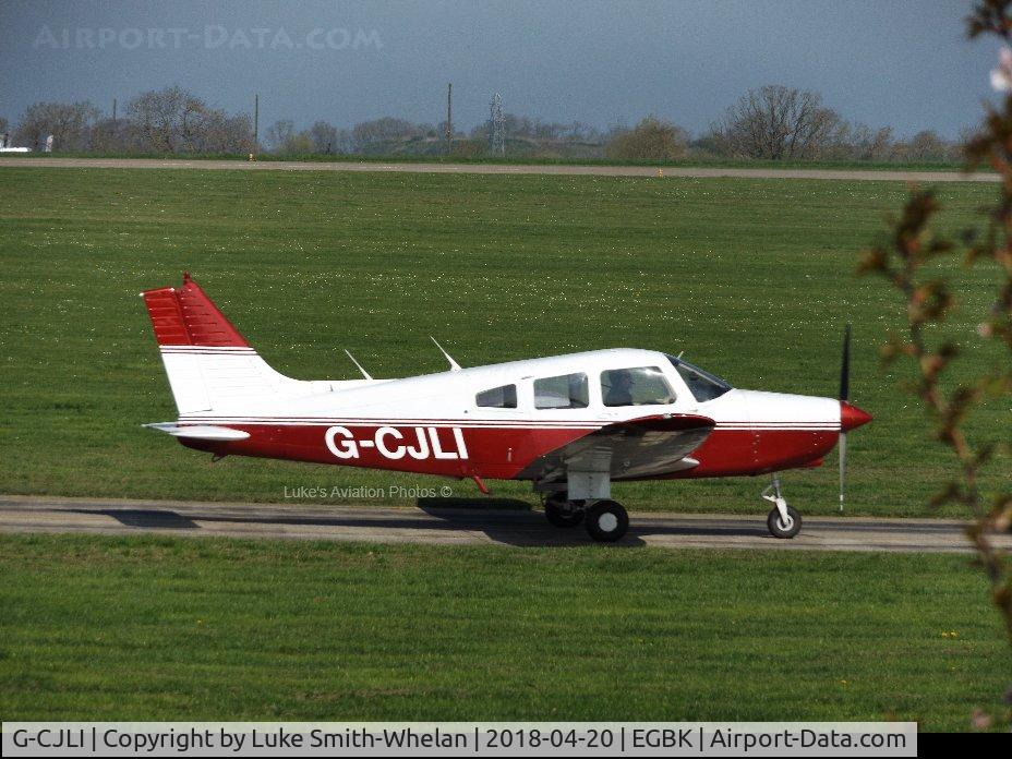 G-CJLI, 1982 Piper PA-28-161 Cherokee Warrior II C/N 28-8216137, At Sywell Aerodrome.