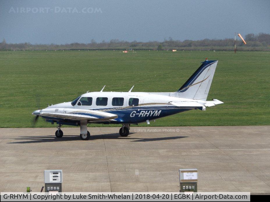 G-RHYM, 1972 Piper PA-31-310 Navajo C/N 31-815, At Sywell Aerodrome.