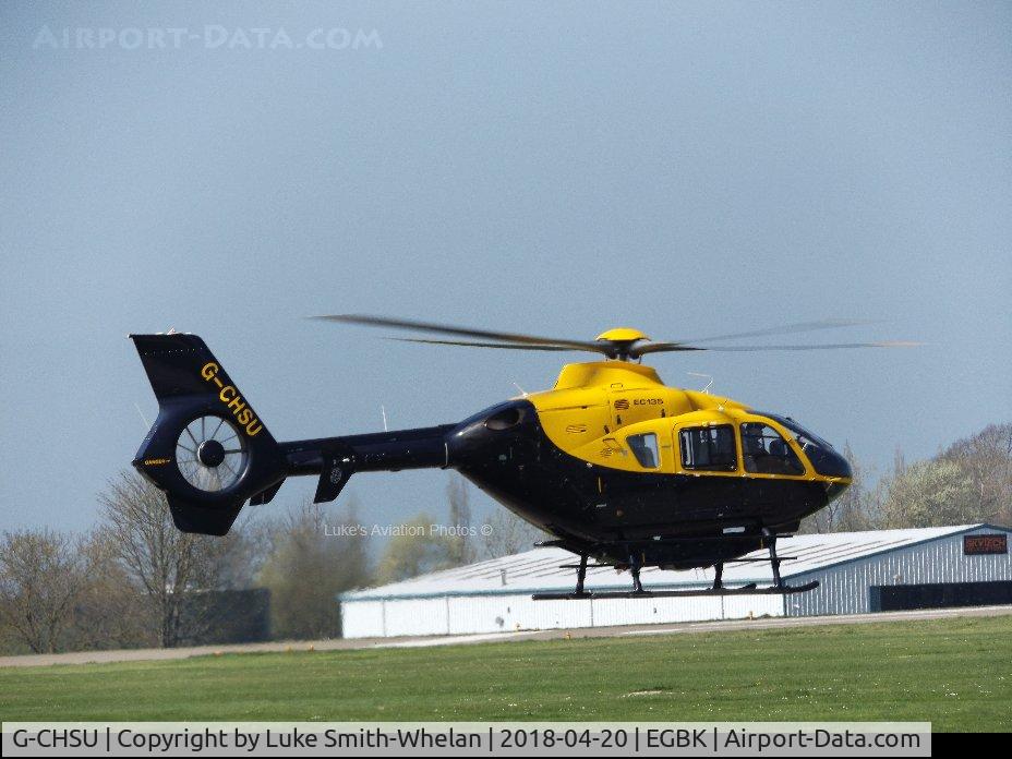 G-CHSU, 1998 Eurocopter EC-135T-1 C/N 0079, At Sywell Aerodrome.