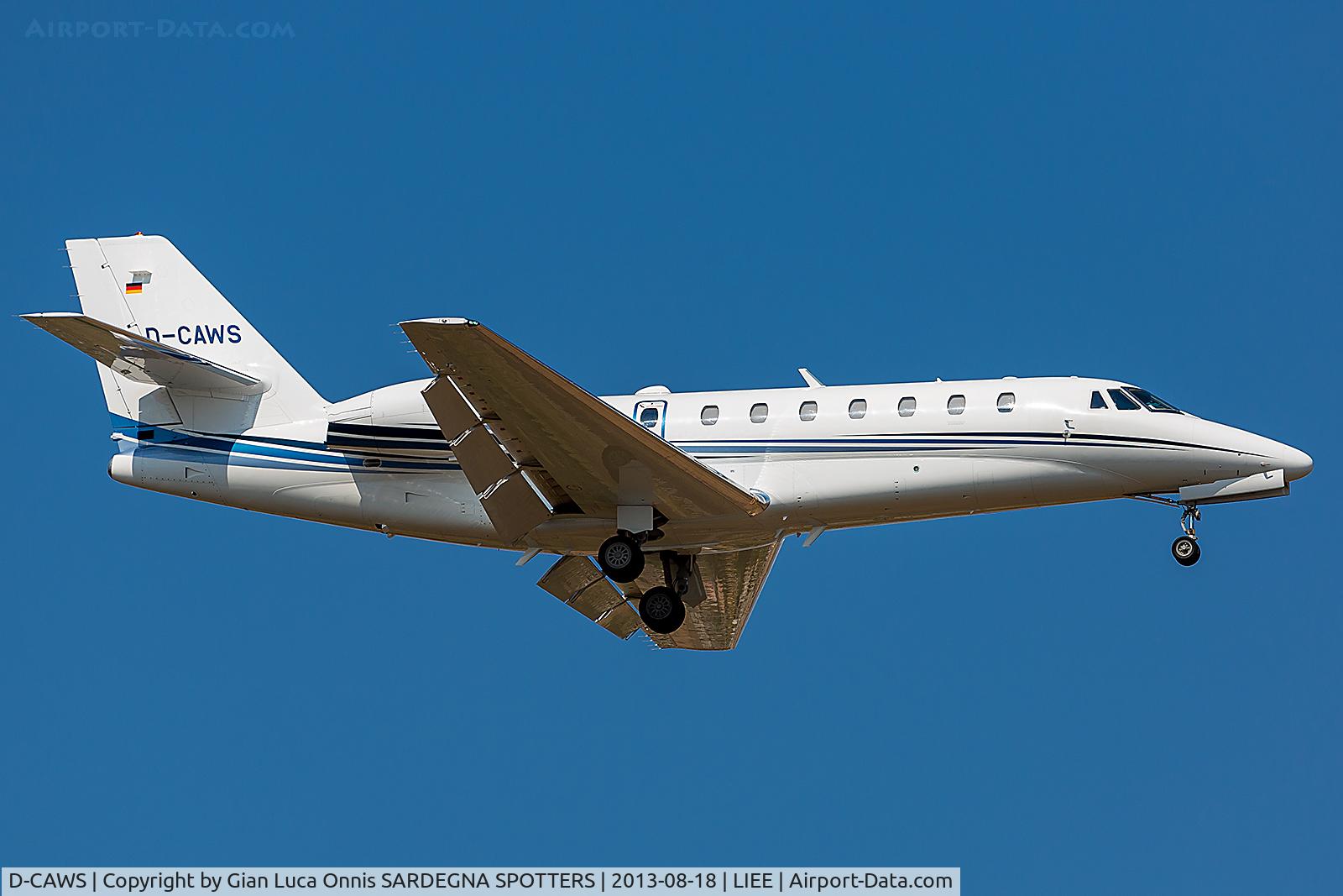 D-CAWS, 2012 Cessna 680 Citation Sovereign C/N 680-0328, LANDING 14R
