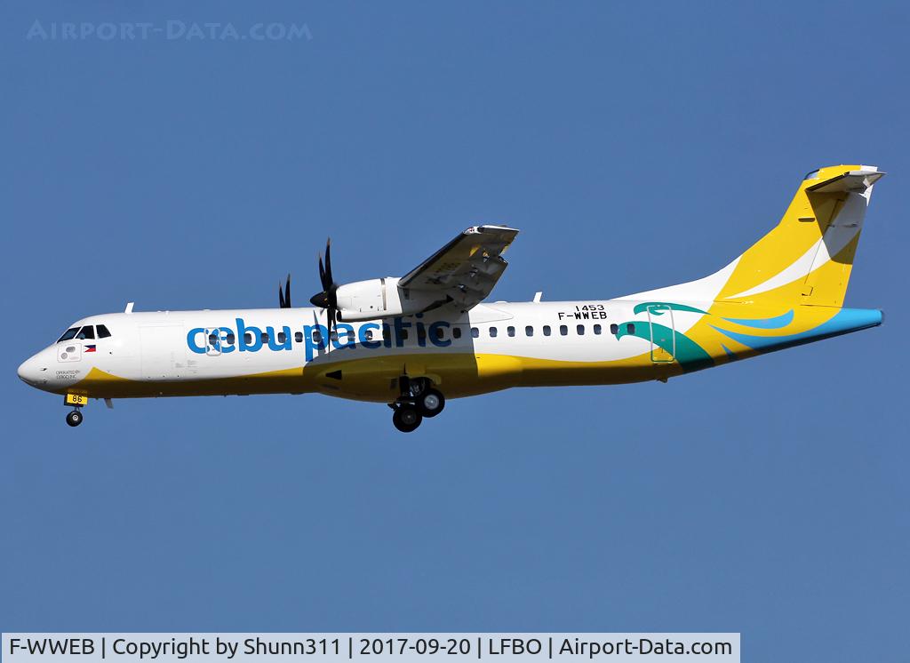 F-WWEB, 2017 ATR 72-600 (72-212A) C/N 1453, C/n 1453 - To be RP-C7286