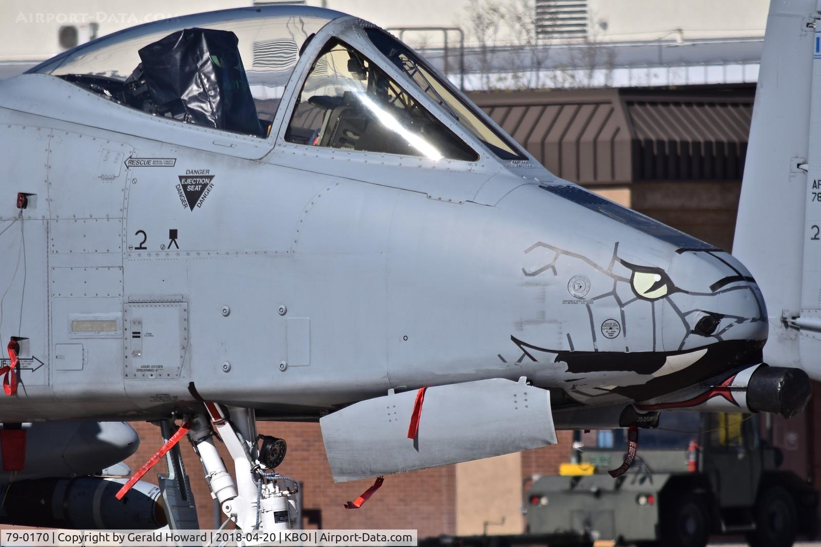79-0170, 1979 Fairchild Republic A-10C Thunderbolt II C/N A10-0434, Parked on the Idaho ANG ramp. From the 122nd Fighter Wing 